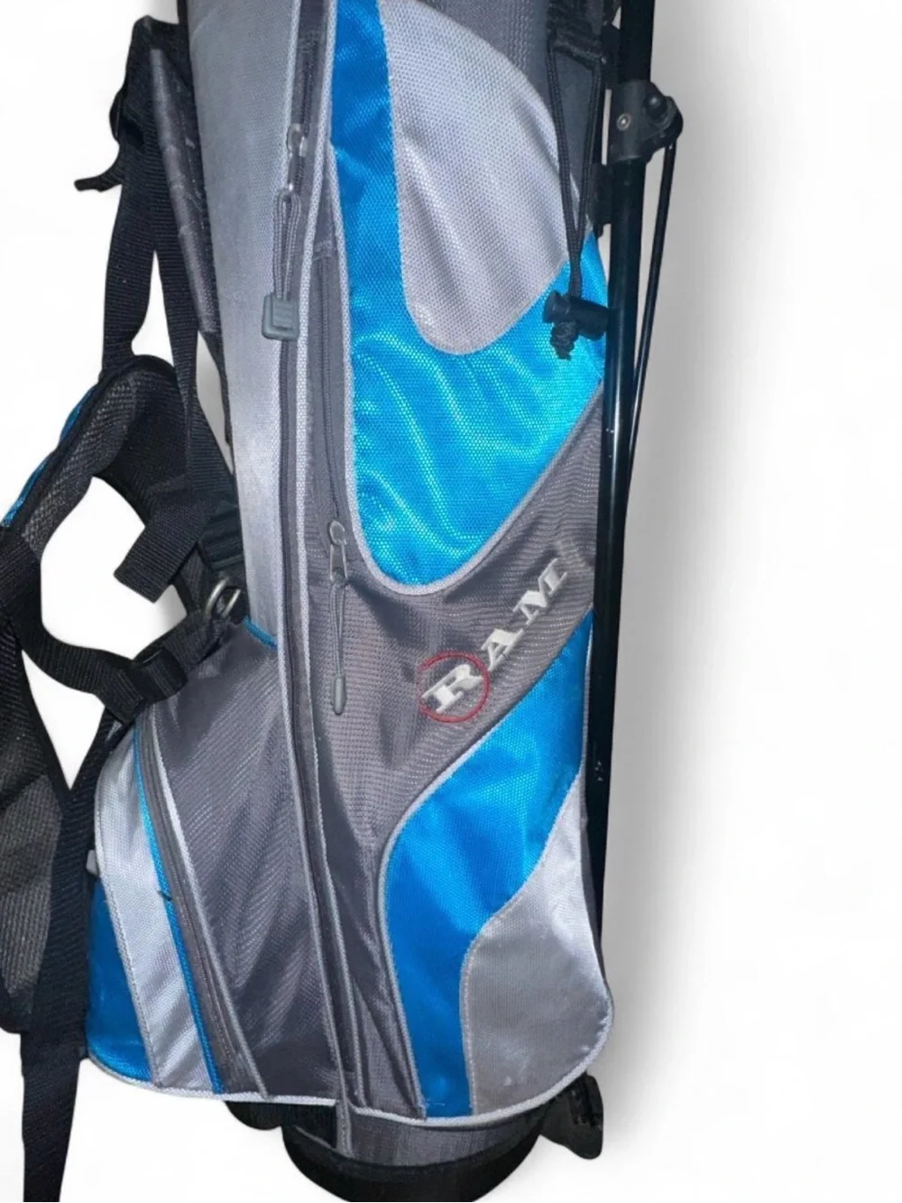 Men's Gray and Blue Golf Carry Bag - Lightweight Travel Golf Bag
